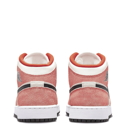 Air Jordan 1 Mid GS Orange Suede