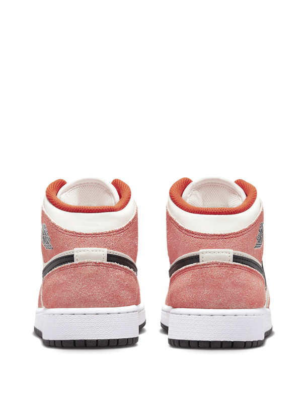 Air Jordan 1 Mid GS Orange Suede