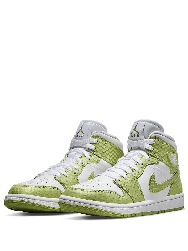 Air Jordan 1 Mid Green Python