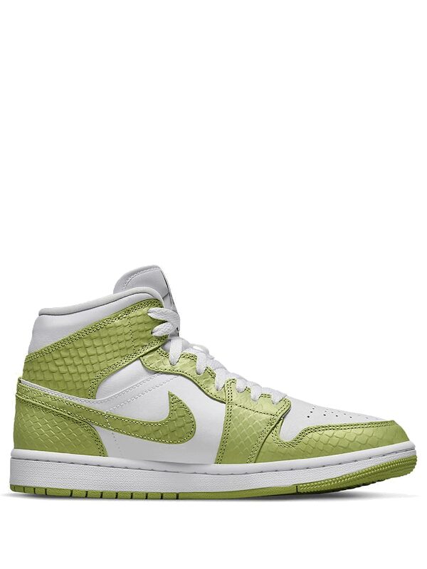 Air Jordan 1 Mid Green Python