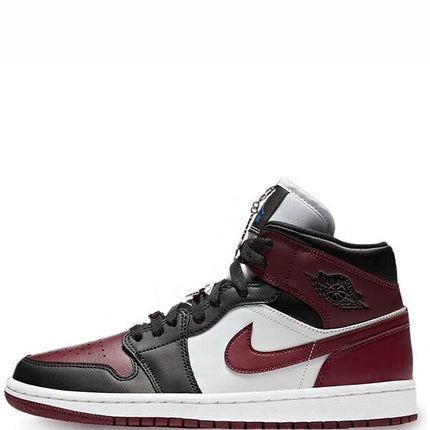 Air Jordan 1 Mid SE Black Dark Beetroot