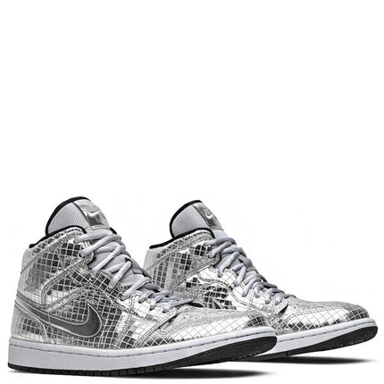 Air Jordan 1 Mid SE Disco Metallic Silver