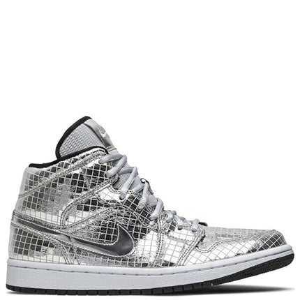 Air Jordan 1 Mid SE Disco Metallic Silver