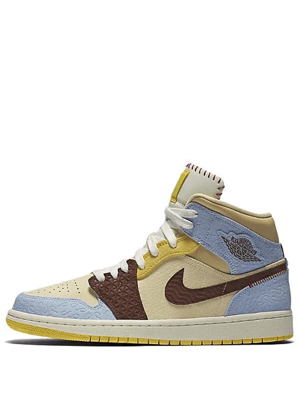 Air Jordan 1 Mid SE Fearless Maison Chateau Rouge