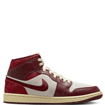 Air Jordan 1 Mid SE Tiki Leaf Team Red