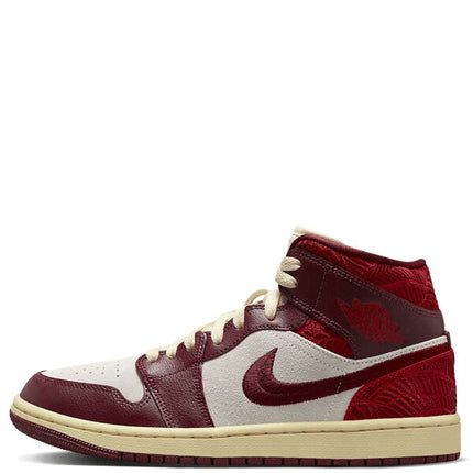 Air Jordan 1 Mid SE Tiki Leaf Team Red