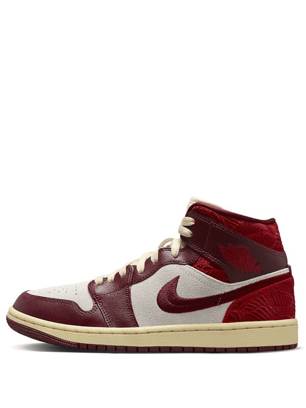 Air Jordan 1 Mid SE Tiki Leaf Team Red