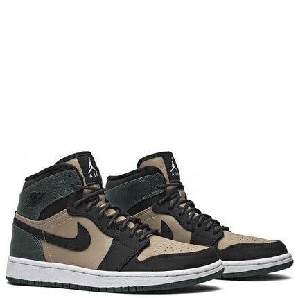 Air Jordan 1 Retro High Bio Beige Anthracite Mystic Green