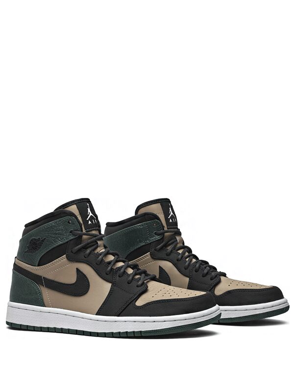 Air Jordan 1 Retro High Bio Beige Anthracite Mystic Green