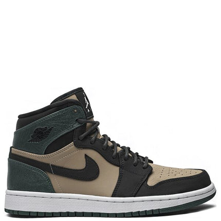 Air Jordan 1 Retro High Bio Beige Anthracite Mystic Green