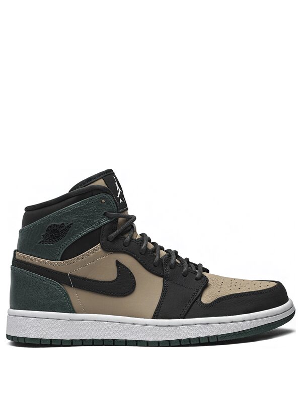 Air Jordan 1 Retro High Bio Beige Anthracite Mystic Green