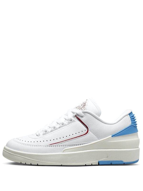 Air Jordan 2 Low Gym Red and Dark Powder Blue