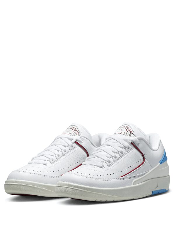 Air Jordan 2 Low Gym Red and Dark Powder Blue
