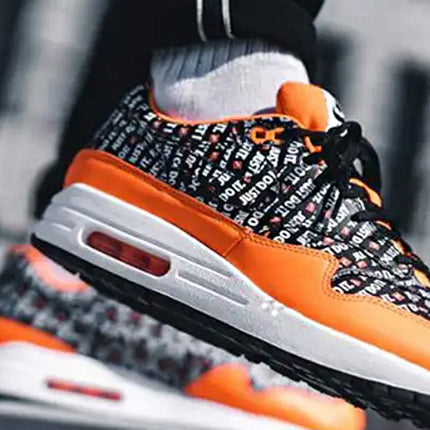 Air Max 1 Just Do It Pack Black Orange