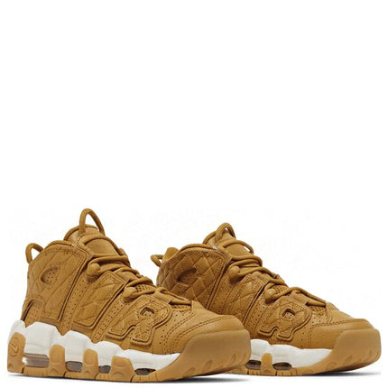 Air More Uptempo Quilted Wheat Gum Light Brown