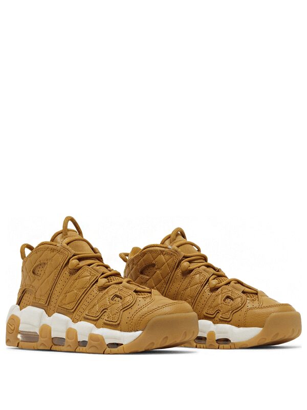 Air More Uptempo Quilted Wheat Gum Light Brown