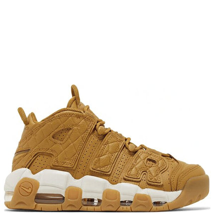 Air More Uptempo Quilted Wheat Gum Light Brown