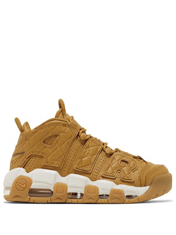 Air More Uptempo Quilted Wheat Gum Light Brown
