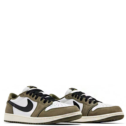 Jordan 1 Retro Low Medium Olive Summit White Sail Black