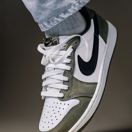 Jordan 1 Retro Low Medium Olive Summit White Sail Black