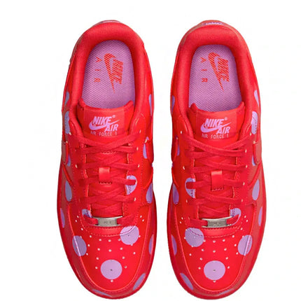 Air Force 1 Low Polka Dots University Red Light Magenta