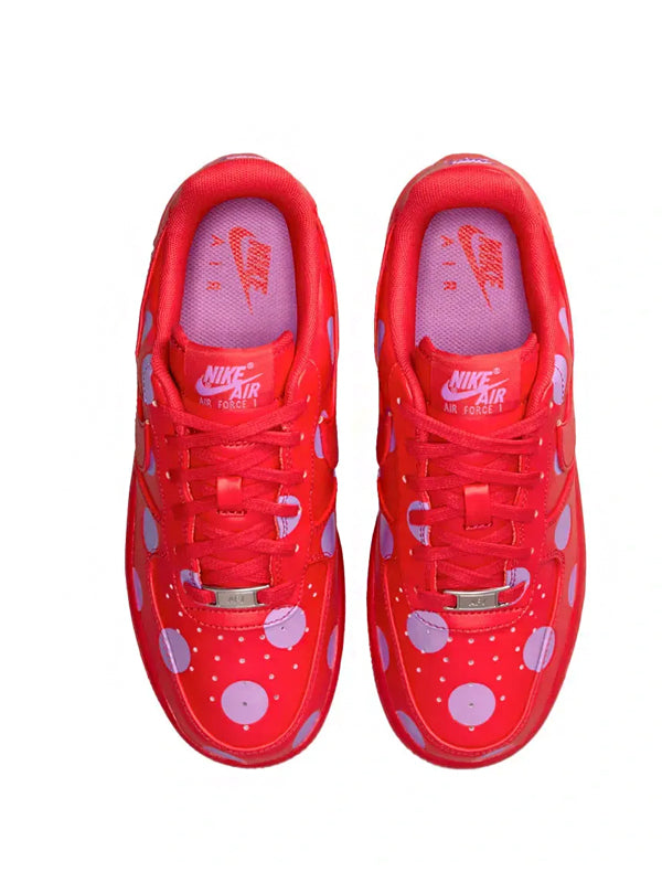 Air Force 1 Low Polka Dots University Red Light Magenta