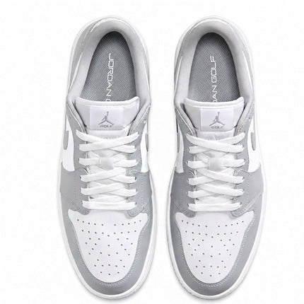 Air Jordan 1 Low Golf Spiked Wolf Grey White