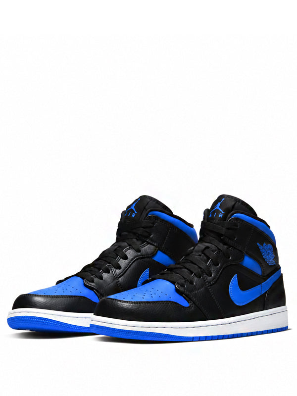 Air Jordan 1 Mid Black Royal Blue