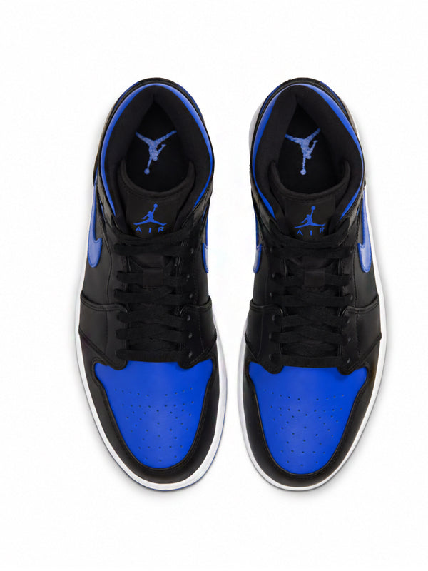 Air Jordan 1 Mid Black Royal Blue