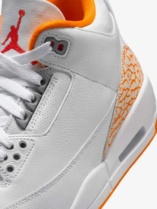 Air Jordan 3 White Orange Peel
