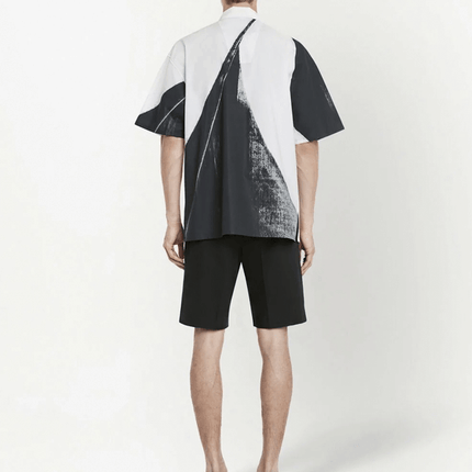 Alexander McQueen Camisa Mangas Curtas Estampada