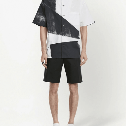 Alexander McQueen Camisa Mangas Curtas Estampada