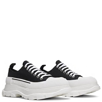 Alexander McQueen Tread Slick Low Lace Up Black White