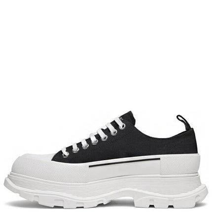Alexander McQueen Tread Slick Low Lace Up Black White