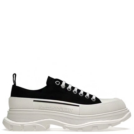 Alexander McQueen Tread Slick Low Lace Up Black White