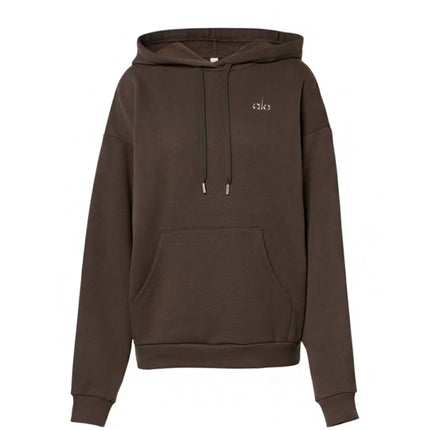 Alo Yoga Accolade Cotton-Blend Hoodie Espresso