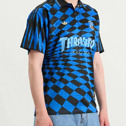 Argentina x Thrasher x adidas Camisa AFA Jersey Black Blue