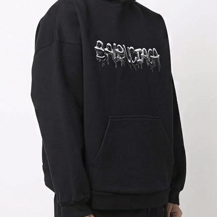 BALENCIAGA Slime Black Hoodie - Black