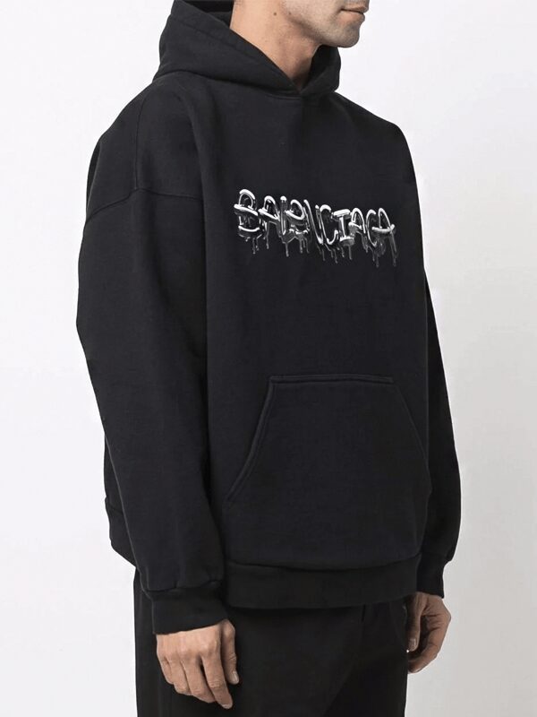 BALENCIAGA Slime Black Hoodie - Black