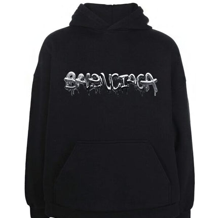 BALENCIAGA Slime Black Hoodie - Black