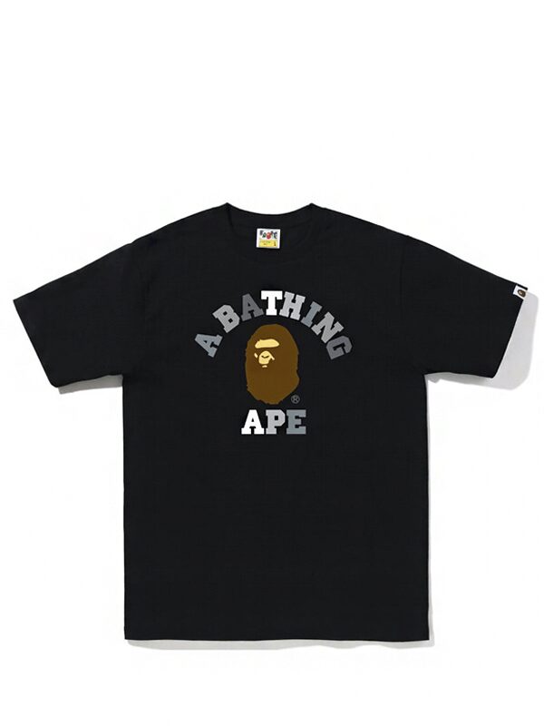 BAPE Colors College Tee (SS23) Black Grey