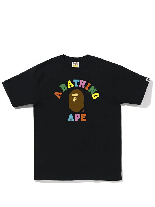 BAPE Colors College Tee (SS23) Black Multi