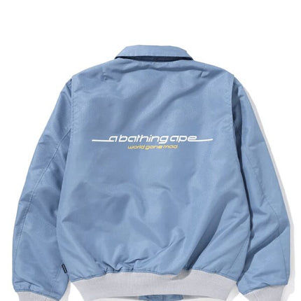 BAPE Honeycomb Ripstop Bomber Jacket Blue
