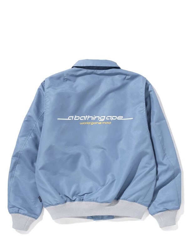 BAPE Honeycomb Ripstop Bomber Jacket Blue