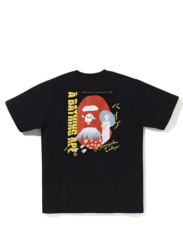 BAPE Japan Exclusive Japan Souvenir #3 Tee Black