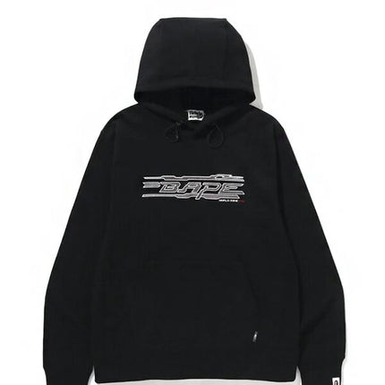 BAPE World Gone Mad Embroidery Pullover Hoodie  Black