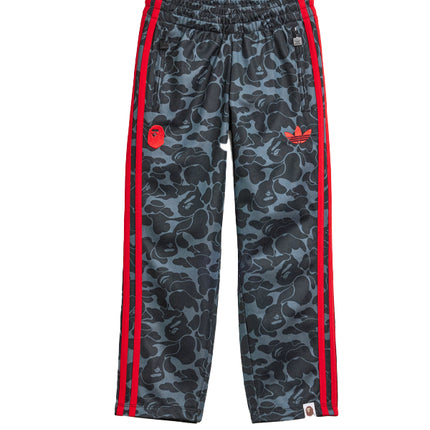 BAPE x adidas All Over Print Track Pants Black Red