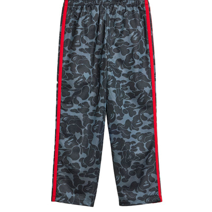 BAPE x adidas All Over Print Track Pants Black Red