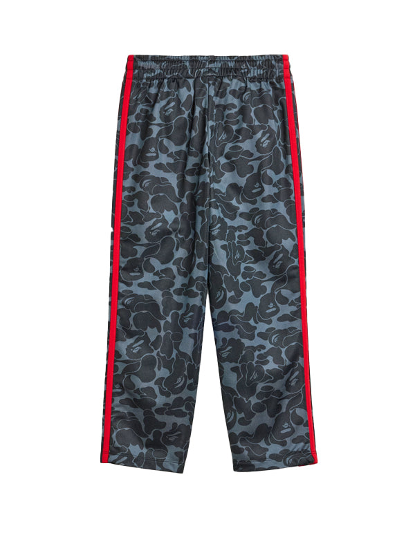 BAPE x adidas All Over Print Track Pants Black Red