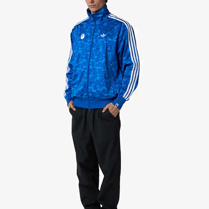 BAPE x adidas Jaqueta Firebird Track Blue